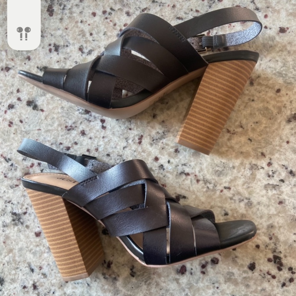 Strappy heels